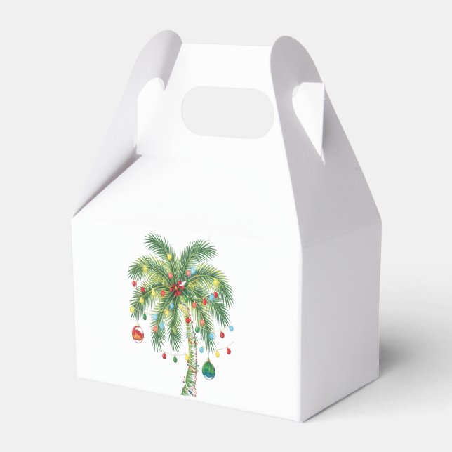 Ballotins Palmier de Noël tropical avec lumières et ornam (Verso)
