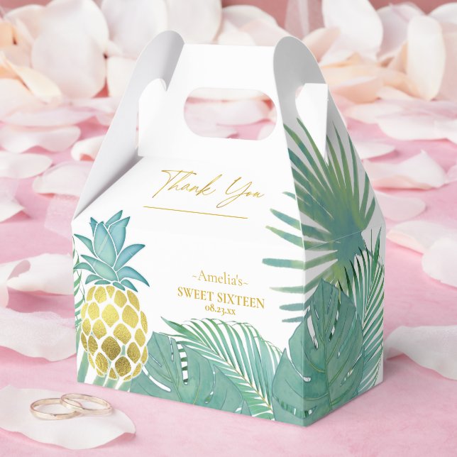 Ballotins Palmiers à ananas tropicaux doux 16 ID922 (Mariage)