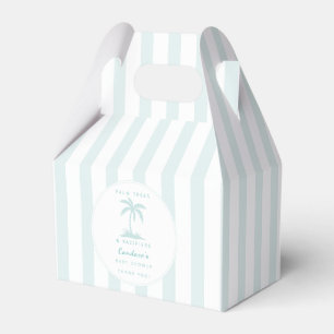 Ballotins Palmiers et Tétines Faveur de Baby Shower Côtier