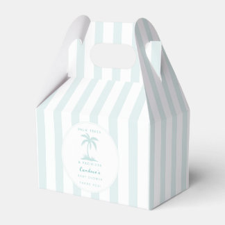 Ballotins Palmiers et Tétines Faveur de Baby Shower Côtier