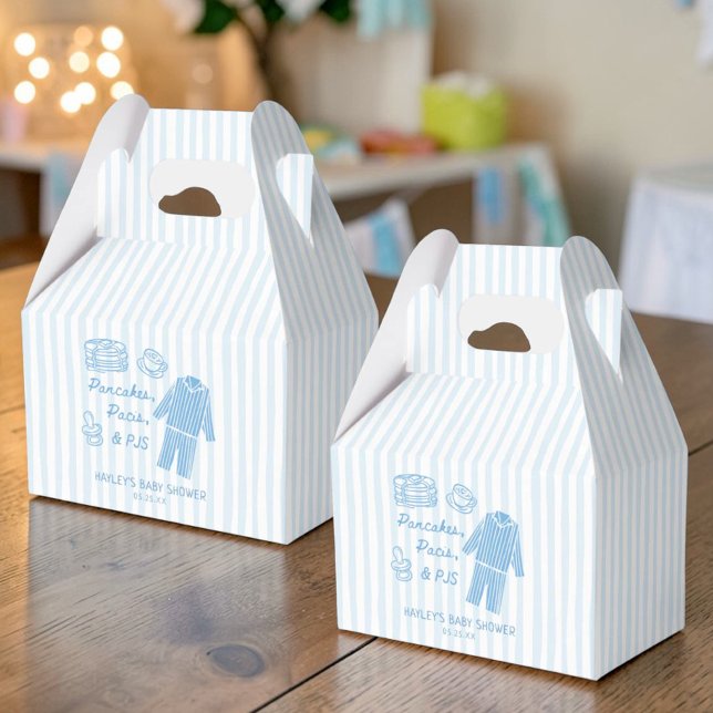 Ballotins Pancakes, Pacis & PJs Boy Baby Shower Thank You (Créateur téléchargé)
