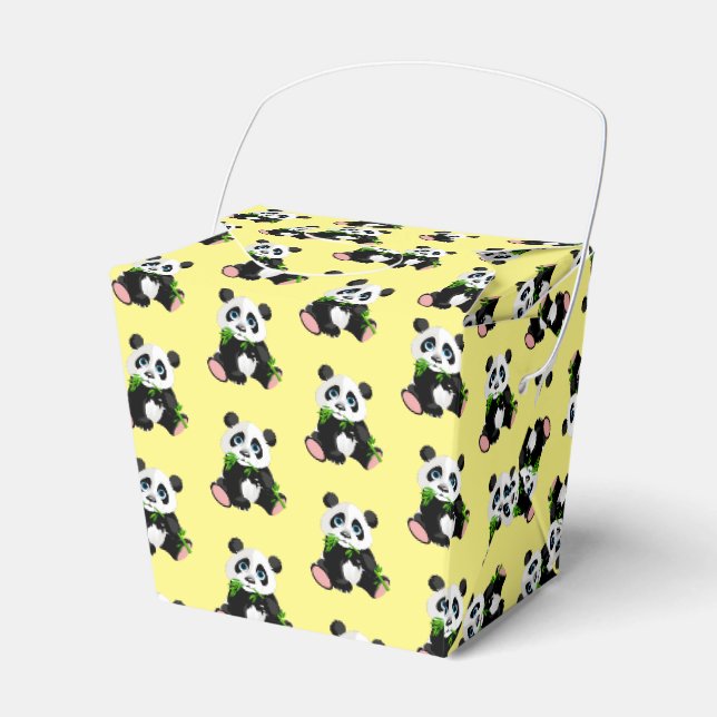 Ballotins Panda Bear Party Favoriser Box (Verso)
