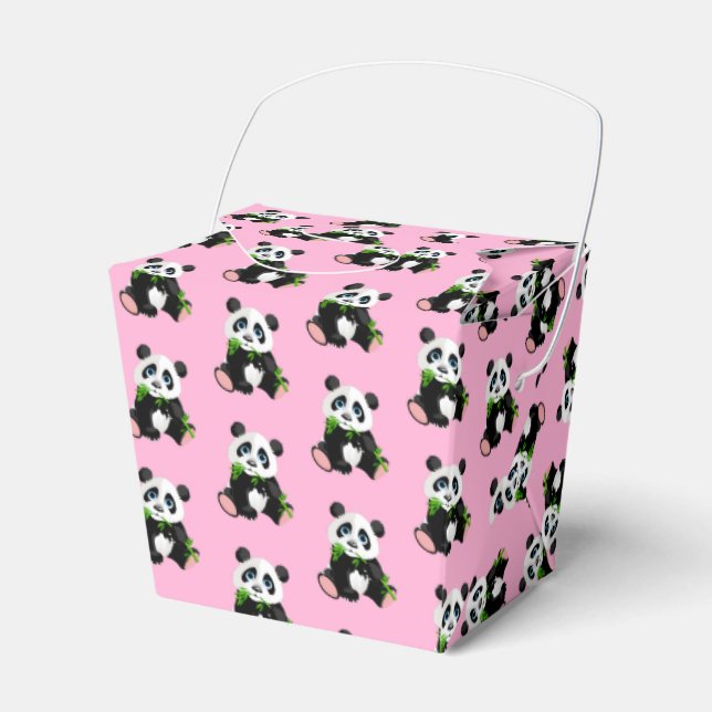 Ballotins Panda Bear Party Favoriser Box (Verso)