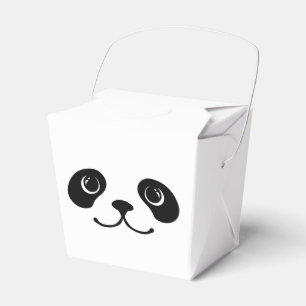 Ballotins Panda Noir Et Blanc Cute Visage Animal Design