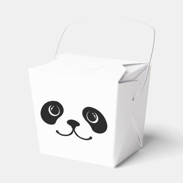 Ballotins Panda Noir Et Blanc Cute Visage Animal Design (Verso)