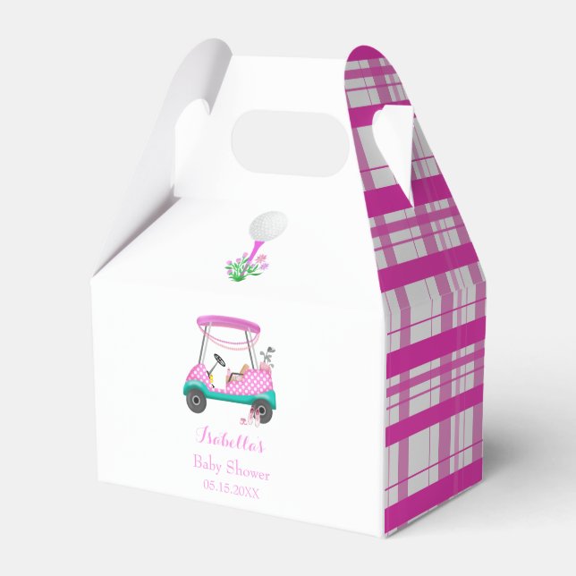 Ballotins Panier de golf rose avec fournitures pour bébé Bab (Verso)