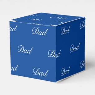Ballotins Papa bleu blanc classique script personnalisé élég