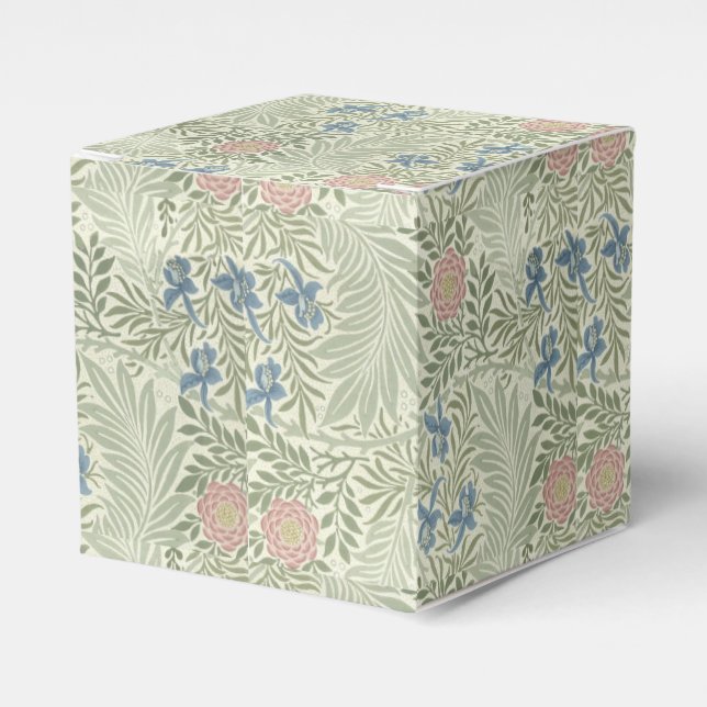 Ballotins Papier peint floral de William Morris Larkspur (Verso)
