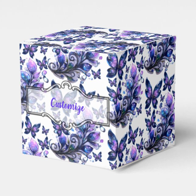 Ballotins Papillon Cube à motif Cosmic Sparkle (Verso)