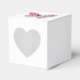 Ballotins Papillon de fleurs avec Sakura rose