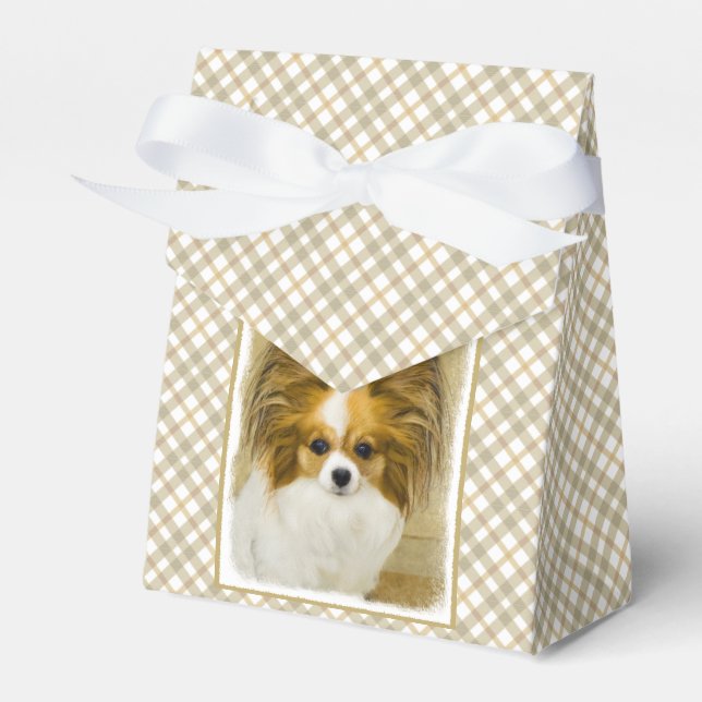 Ballotins Papillon (Hound Tri) Peinture - Art Chien original (Verso)