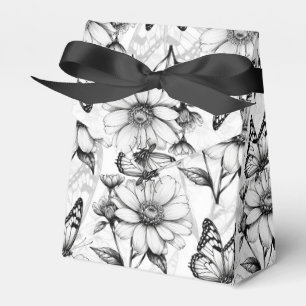 Ballotins Papillon minimaliste sur la conception Motif de fl