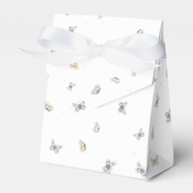 Ballotins Papillons bleu et crème Charme Faune de Jardin F (Verso)