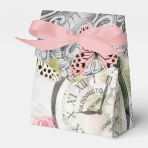 Ballotins Papillons et horloges vintage dans des couleurs