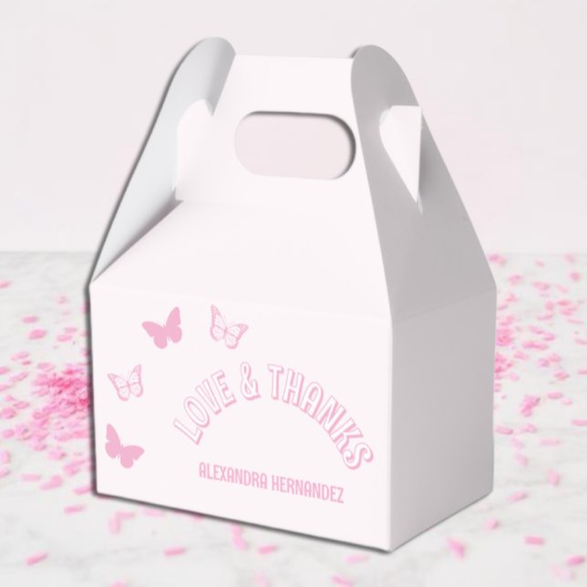 Ballotins Papillons roses Quinceanera (Créateur téléchargé)