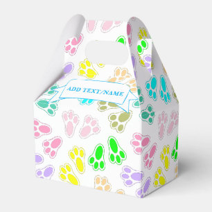 Ballotins Pâques lapin Pieds Motif Nom personnalisé