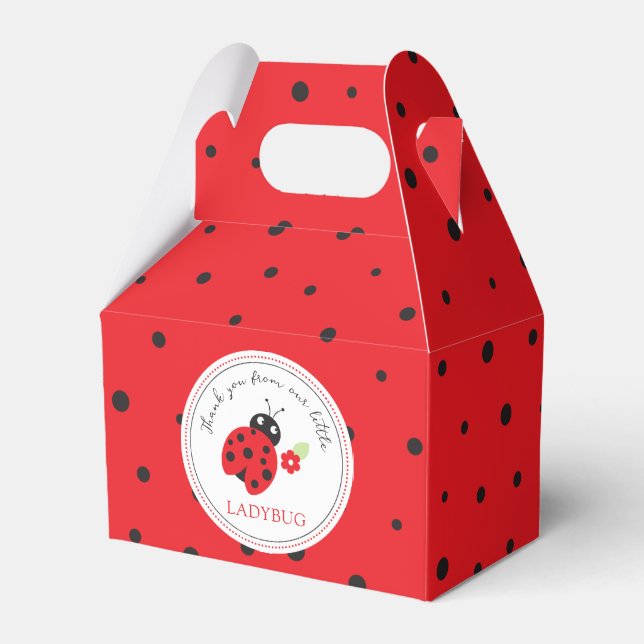 Ballotins Parti Anniversaire de enfant Cutest Little Ladybug (Verso)