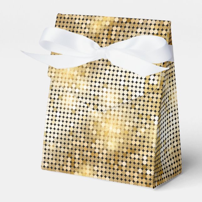 Ballotins Parties scintillant à bille disco brillant doré (Verso)