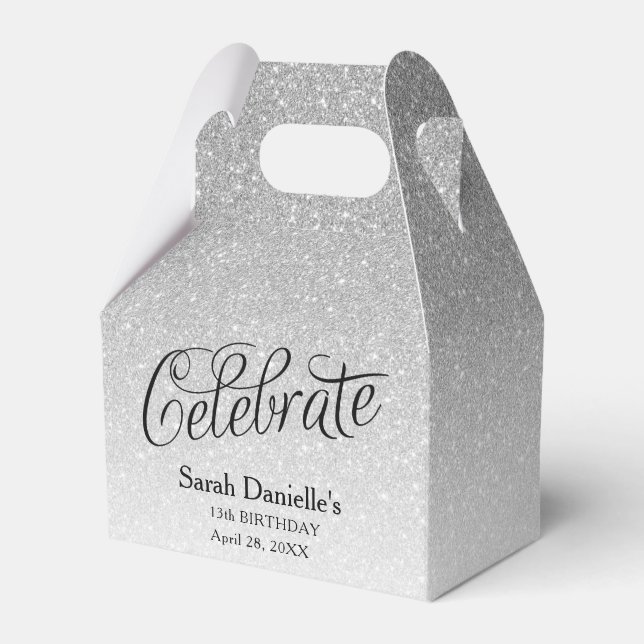 Ballotins Parties scintillant d'argent fête (Verso)