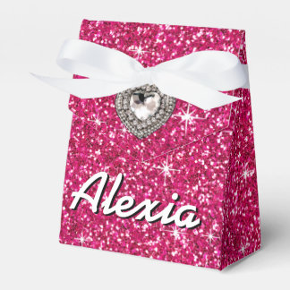Ballotins Parties scintillant de boule Glitz | fuchsia