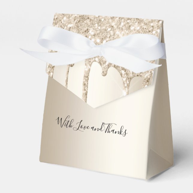 Ballotins Parties scintillant de champagne  Mariage de Parti (Verso)