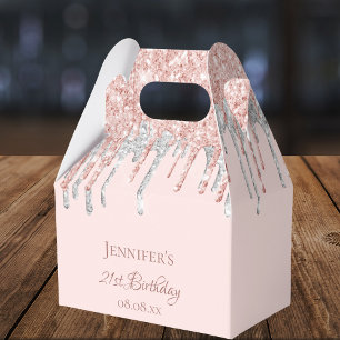 Ballotins Parties scintillant de l'anniversaire rousse rose