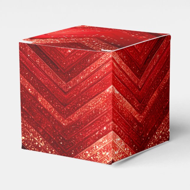 Ballotins Parties scintillant de Noël rouge Ballotin de vaca (Verso)