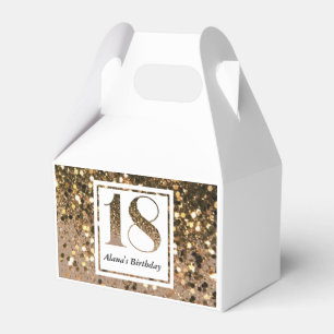 Ballotins Parties scintillant d'or minimaliste moderne 18e a