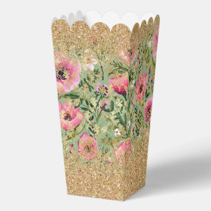 Ballotins Parties scintillant moderne rose vert Floral Chic 