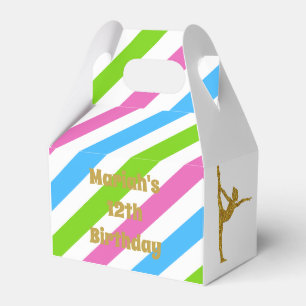 Ballotins Parties scintillant rayée colorée Gymnaste Boît