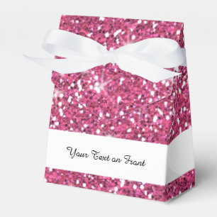 Ballotins Parties scintillant rose chaud imprimée