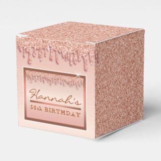 Ballotins Parties scintillant rose Gold Sparkle boîte cadea