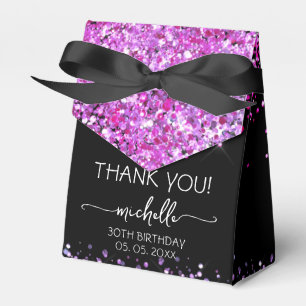Ballotins Parties scintillant violet d'anniversaire Monogram