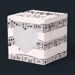 Ballotins Partition de mariage sur fond rose blush<br><div class="desc">Composition musicale sur fond rose blush pour mariage</div>