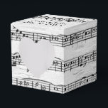 Ballotins Partition mariage sur bouleau<br><div class="desc">Composition musicale sur fond de bouleau blanc pour mariage</div>