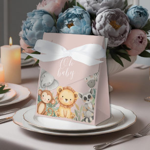 Ballotins Pastel Baby shower tropical Jungle Safari Animaux