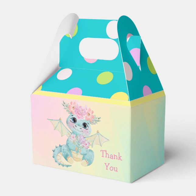 Ballotins Pastel Cute Dragon Girl Anniversaire/Baby shower (Verso)