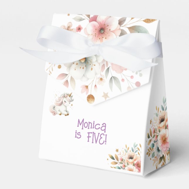 Ballotins Pastel magique Whimsical unicorn anniversaire de e (Verso)