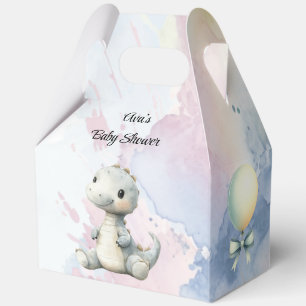 Ballotins Pastel Paint Splash Adorable Dinosaur Baby shower
