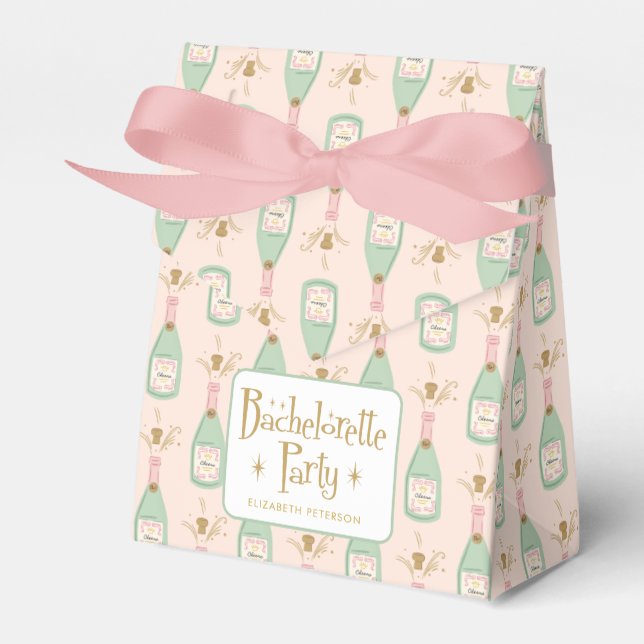 Ballotins Pastel Peachy Bachelorette Party Sparkle (Verso)