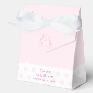 Ballotins Pastel Pink Modern Polka Dot Unicorn Baby shower