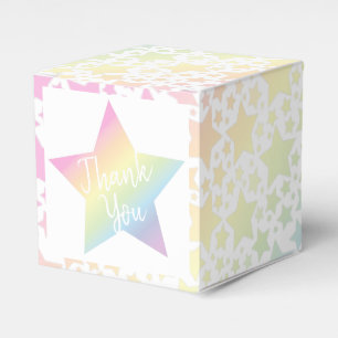 Ballotins Pastel Rainbow Star Baby shower