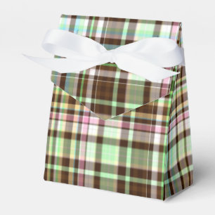 Ballotins Pastels au chocolat Plaid 1-PARTY FAVOR BOX, tente