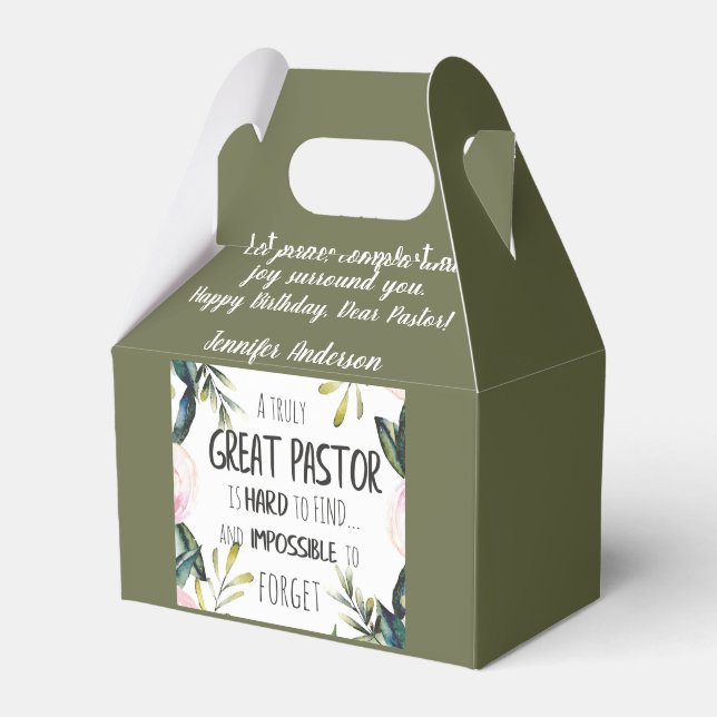 Ballotins Pasteur Anniversaire de Noël Sac cadeau de Noël (Verso)