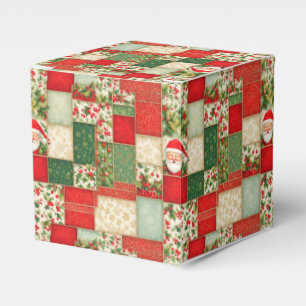 Ballotins Patchwork de Noël en rouge et vert