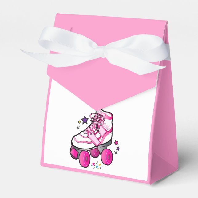 Ballotins Patinage à rouleaux en rose avec étoiles (Verso)