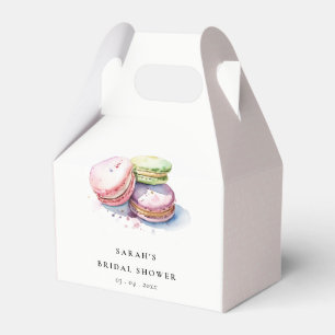 Ballotins Pâtisserie de Macarons Français à l'aquarelle pour