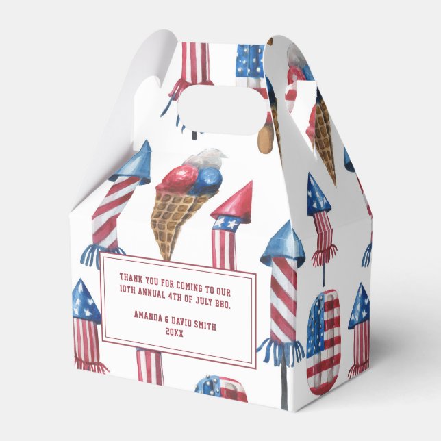 Ballotins Patriotique Firecracker Popsicles 4 juillet (Verso)