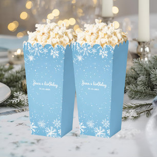 Ballotins Pays des merveilles hivernal Flocon de neige bleu