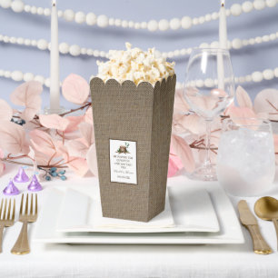 Ballotins Pays Russe Burlap Monogram Mariage